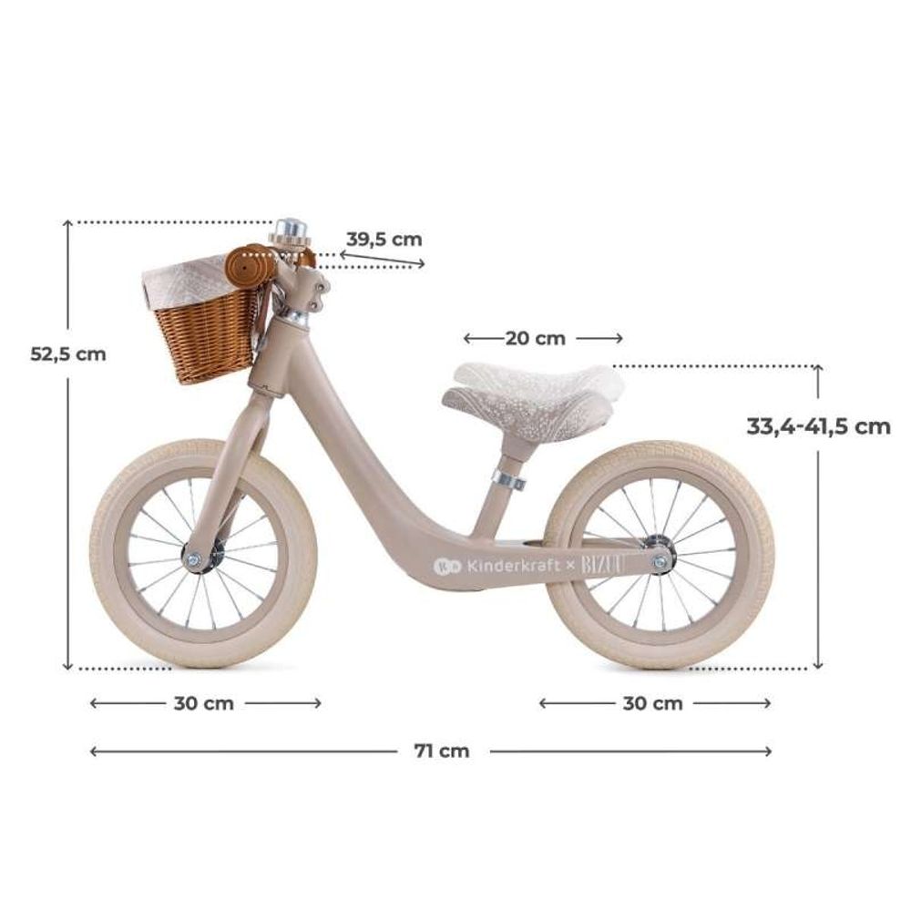Kinderktaft Balans bicikl Rapid 2, Bizuu Beige slika 2