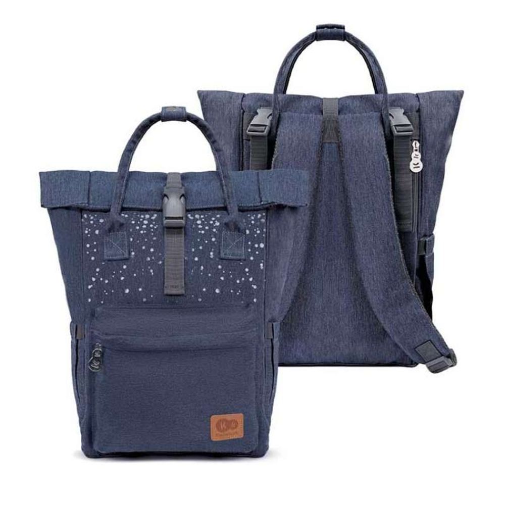 Kinderkraft Ruksak za mame MOONPACK, Denim slika 2