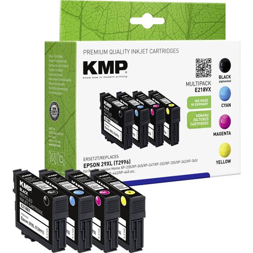 KMP tinta zamijenjen Epson 29XL, T2996, T2991, T2992, T2993, T2994 kompatibilan kombinirano pakiranje crn, cijan, purpurno crven, žut E218VX 1632,4050 slika 2