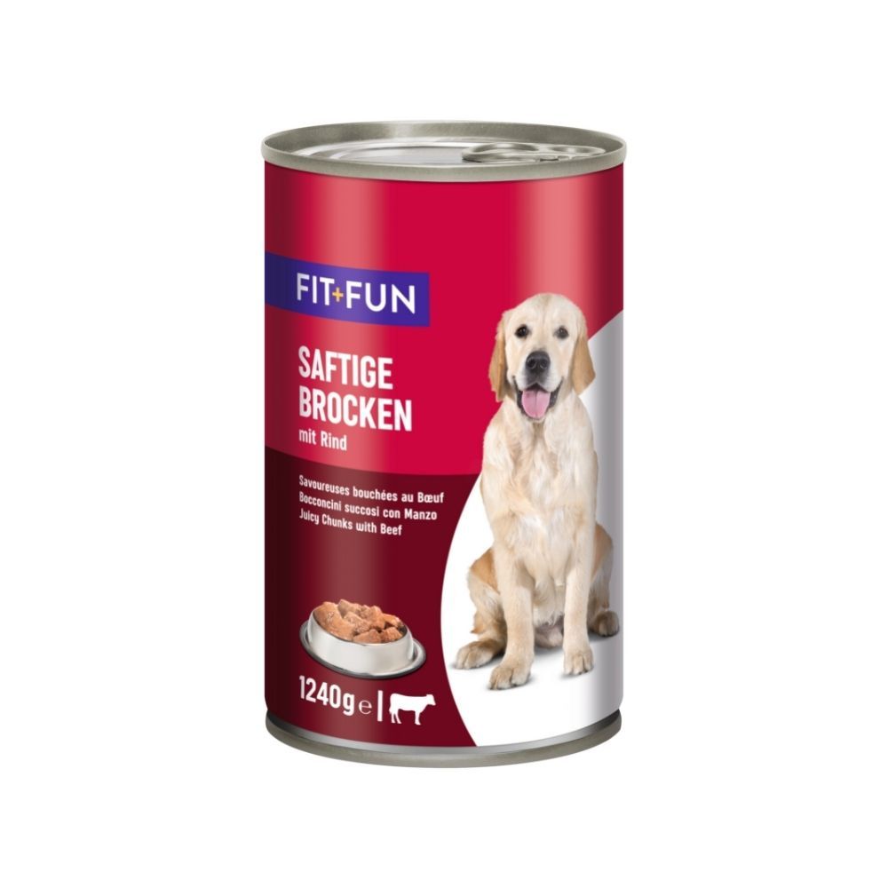 FIT+FUN govedina komadići 1240 g konzerva slika 1