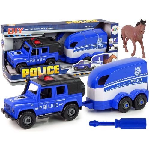 Dječji DIY set policijski transporter za konja slika 1