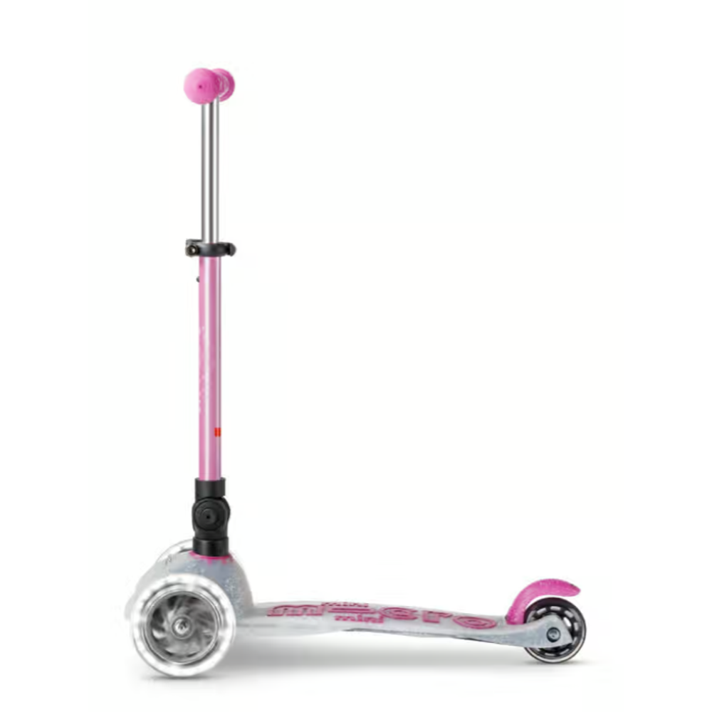Micro Dječiji romobil Mini Deluxe Foldable Orion LED Pink slika 3