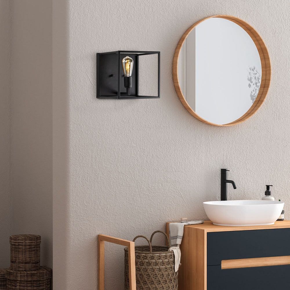 Zidna Lampa Kafes - 13750, boje: Crna slika 3