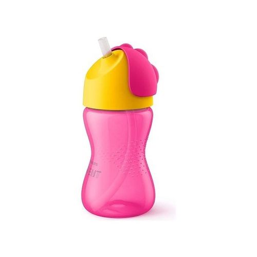 Avent magična šolja sa slamkom 300ml 12M+  1998 - Pink slika 1