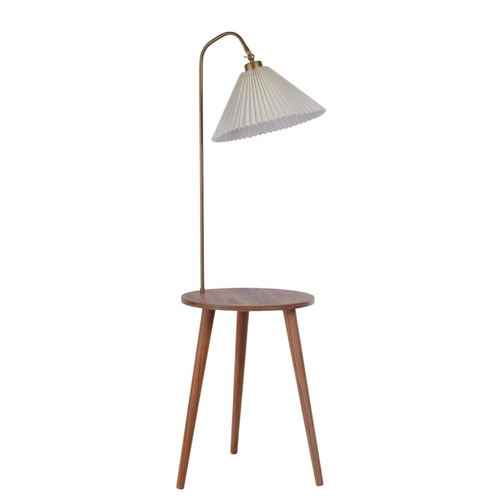 Opviq Podna lampa 753, krem, zlatna, bukva slika 2