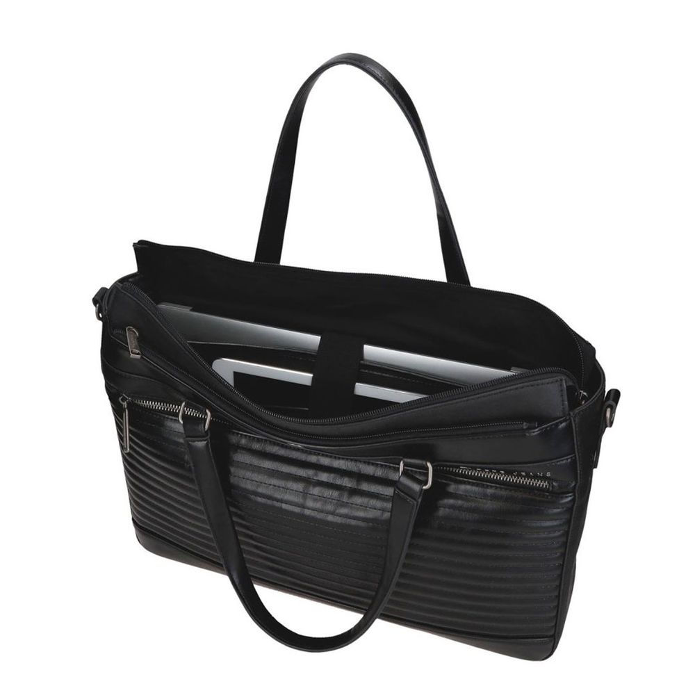 Pepe Jeans torba na rame 42 cm ženska, biker 7156641, crna slika 2