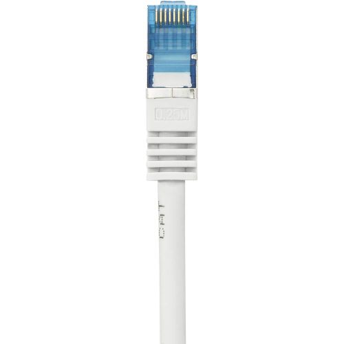 Renkforce RF-4145277 RJ45 mrežni kabel, Patch kabel cat 6a S/FTP 0.25 m siva sa zaštitom za nosić, vatrostalan 1 St. slika 2