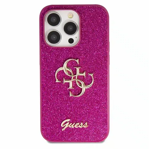 Originalna GUESS Hardcase GUHCP15LHG4SGU torbica za iPhone 15 Pro (Fixed Glitter Big 4G / ljubičasta) slika 4