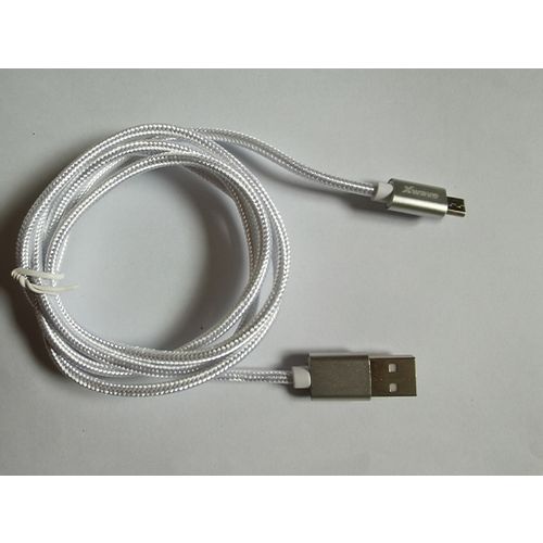 Xwave Kabl USB2.0 na Micro USB 2M,2A,aluminium,upleteni srebrni slika 2