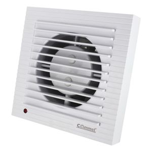 Ventilator s odgođenim gašenjem/tajmerom   220 V, 50 Hz, 12 W, 130 m³/h,
34 db, fi 98mm sa integriranom dvokrilnom zaklopkom 