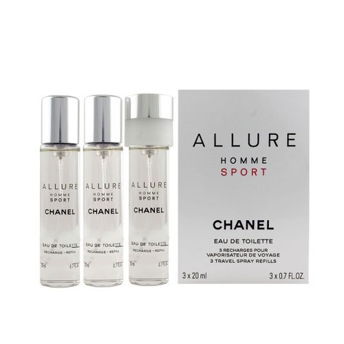 Chanel Allure Homme Sport EDT Refill 2 x 20 ml + EDT Refill with spray 20 ml (man) slika 1