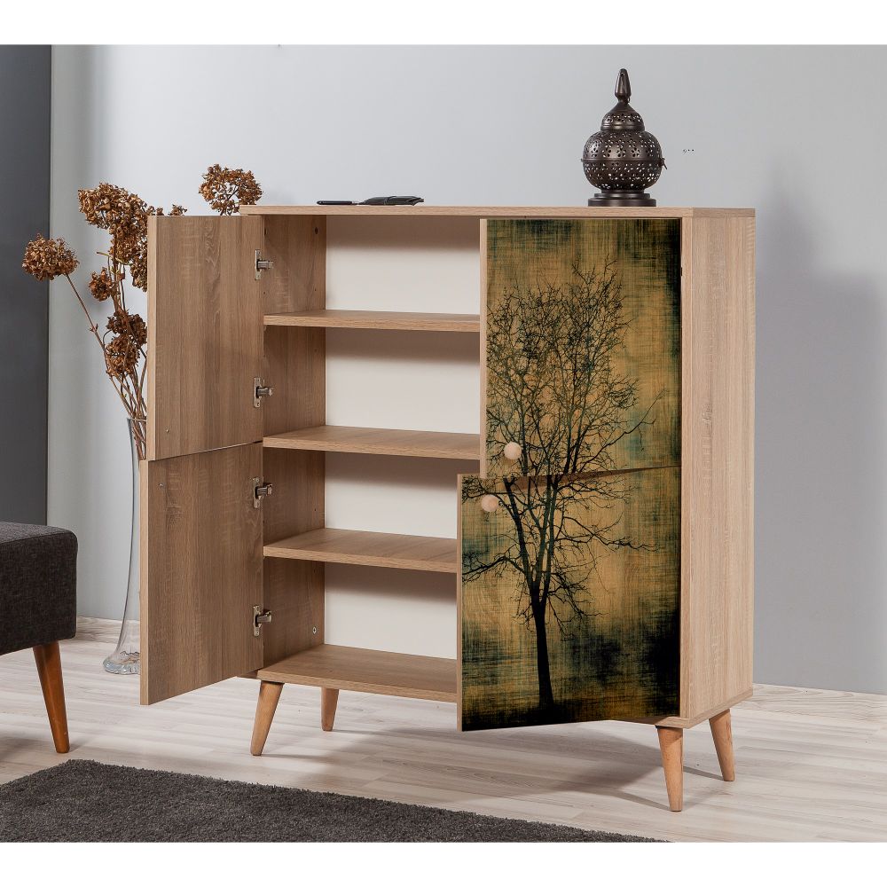 Višenamjenski ormar Multilux - 729 Sonoma, boja hrastovine slika 2