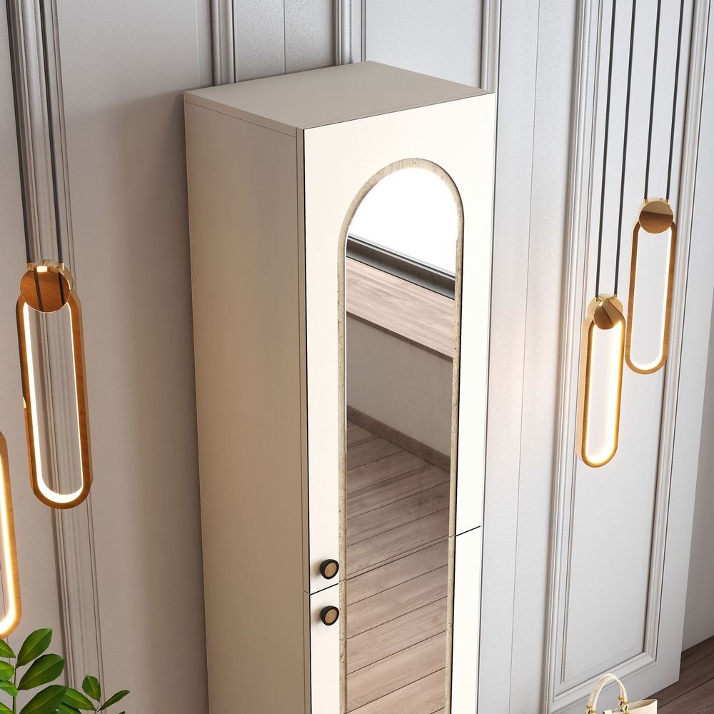 Hall Stand Palermo M - Krem Travertin slika 5
