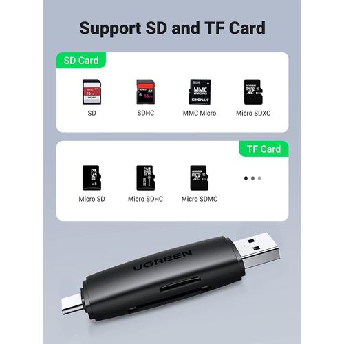 Ugreen USB 3.0 + USB-C OTG čitač kartica slika 6