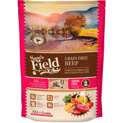 Sam's Field Pas All Size Adult Grain Free s Govedinom, 800 g slika 1