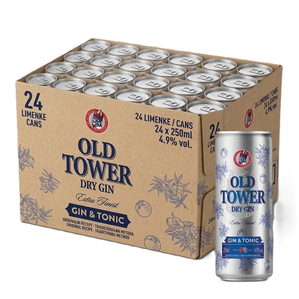 St. Nicolaus Old Tower Gin&Tonic 4,9% 250ml x 24 kom  slika 1