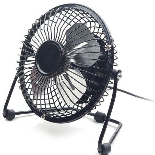 NF-03 Gembird USB 10cm desktop fan, black, METALNI VENTILATOR slika 4