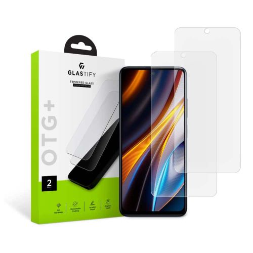 KALJENO STAKLO GLASTIFY OTG + 2-KOM ZA XIAOMI POCO X4 GT CLEAR slika 1