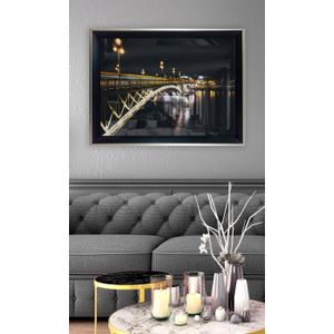 Vavien Artwork Slika na staklu 45x65 Bridge s