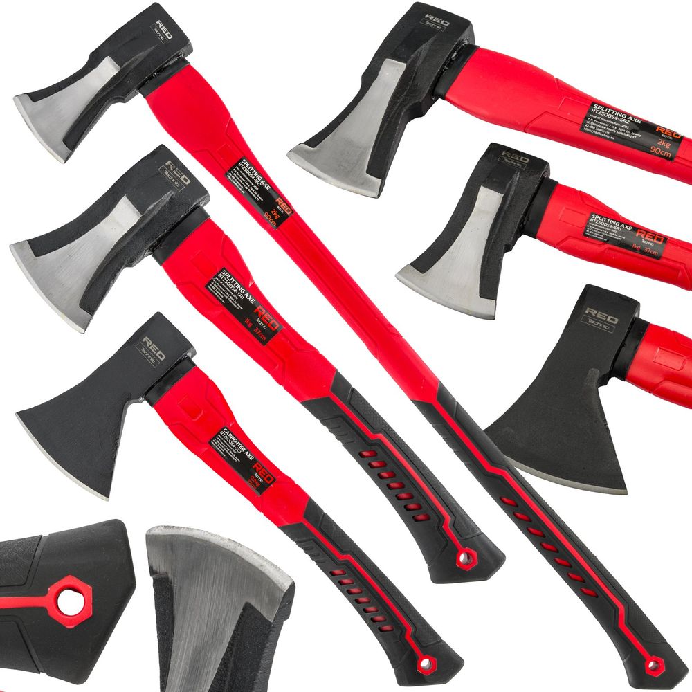 Red Technic set sjekira za cijepanje i tesanje drva 3 kom RTZS0054 slika 1