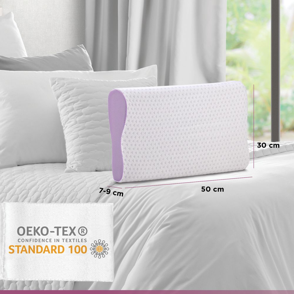  Vitapur jastuk lavanda Memory Contour 30x50 slika 1
