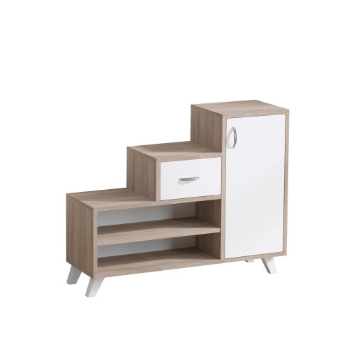 Hanah Home Retro - Sonoma Atlantic Pine Beli Ormar za Cipele slika 3