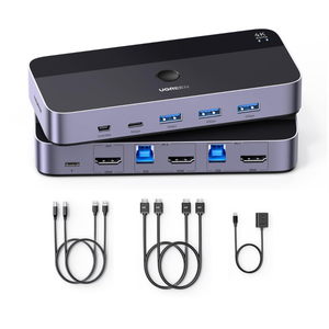 Ugreen USB 3.0 KVM stikalo za 1 monitor i 2 računala