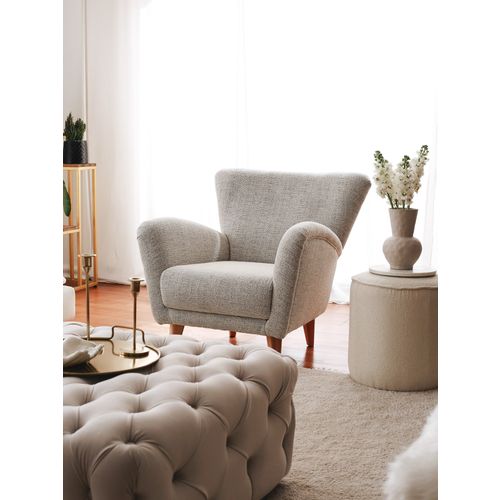 Teddy - Grey Grey Wing Chair slika 3