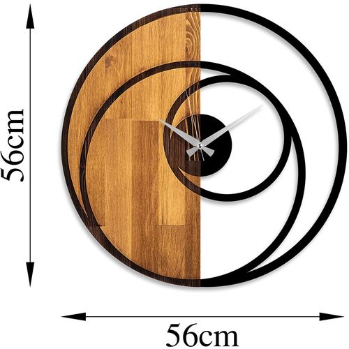 Wallity Ukrasni drveni zidni sat, Circle slika 8
