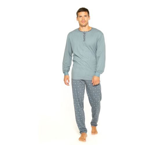 Muška pidžama dugih rukava s gumbima slika 4