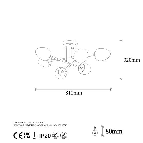 Camflo - 10390 Vintage Chandelier slika 7