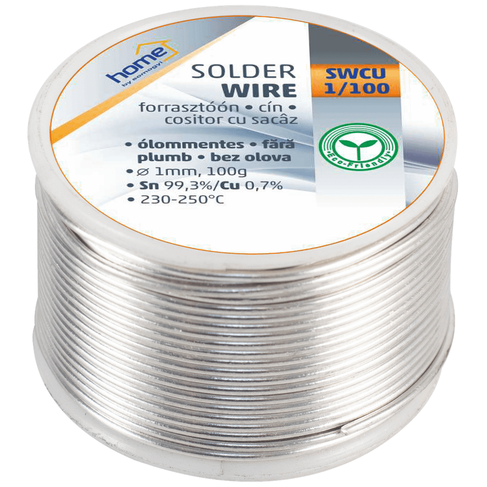 home Tinol za lemljenje, Ø1.0 mm, 100g - SWCU 1/100 slika 1