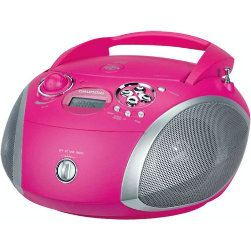 Grundig radio CD player GRB2000 USB PINK/SILVER slika 1