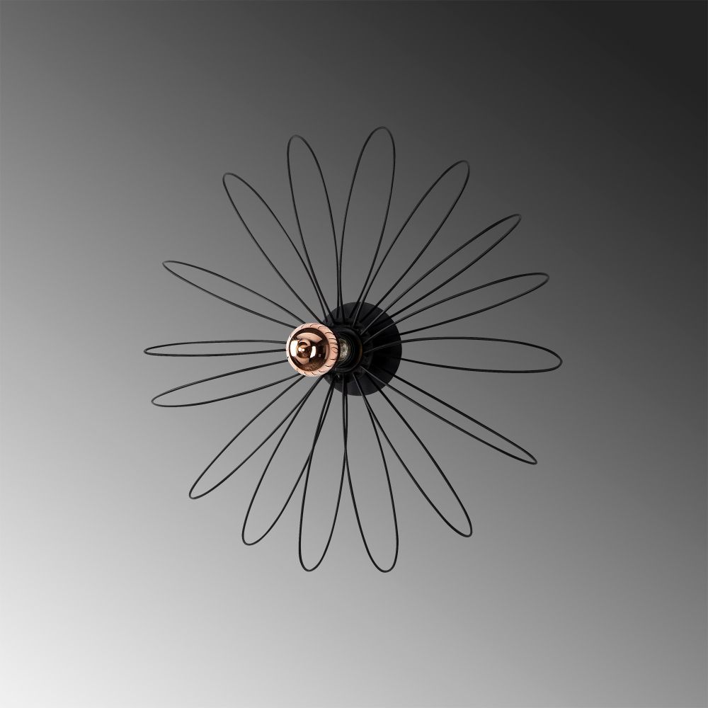 Hemdem - 707-A BLACK Crna Zidna Lampa slika 4