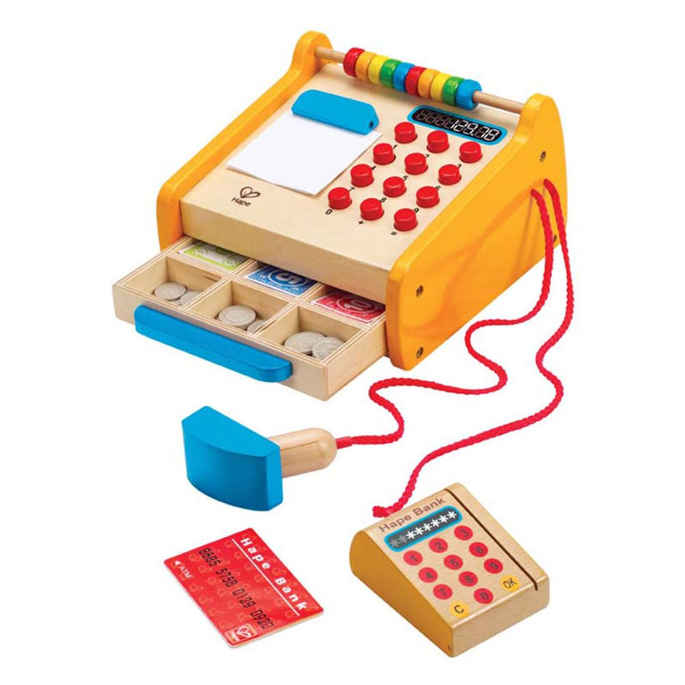 Hape Drvena kasa Checkout Register E3121B slika 3