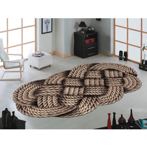 Vitaus Tepih oblikovani FGR-S2060-Kahve-120x160cm slika 2