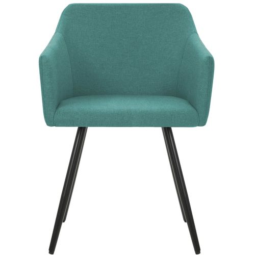 Blagovaonske stolice od tkanine 2 kom zelene slika 4