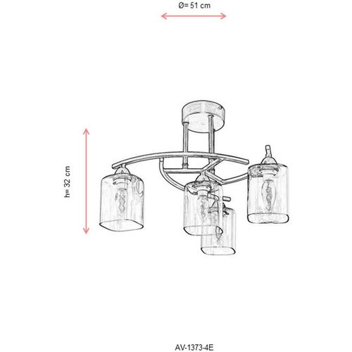 AV-1373-4E Antiquation Chandelier slika 3