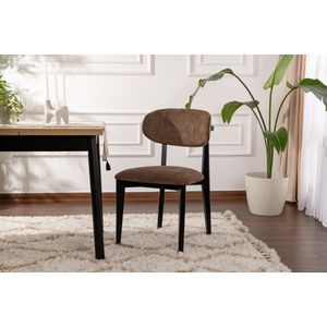 Lionte - Smeđi i Crni Set Stolica (2 Komada)