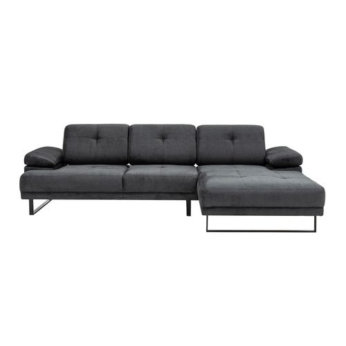 Atelier Del Sofa Kutna garnitura, Antracit, Mustang Small Right - Anthracite slika 5