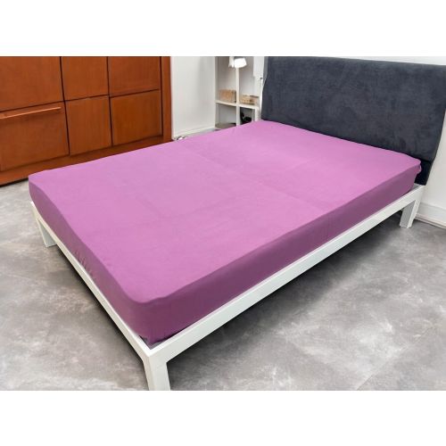 Čaršav Flanel Ljubičasta boja 140cmx200cm/25cm slika 1