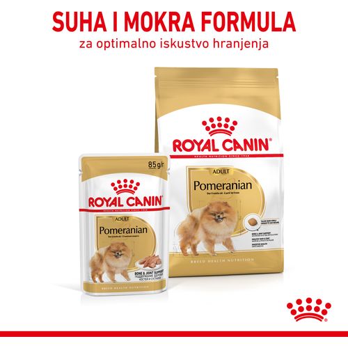 ROYAL CANIN BHN Pomeranian Adult, potpuna hrana za pse, specijalno za odrasle i starije pse pasmine pomeranac starije od 8 mjeseci, 1,5 kg slika 6