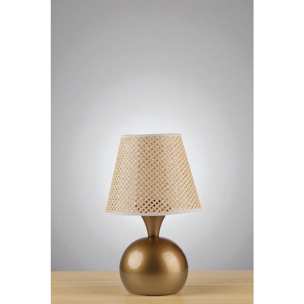 Opviq Stolna lampa 108, bež, zlatna slika 2