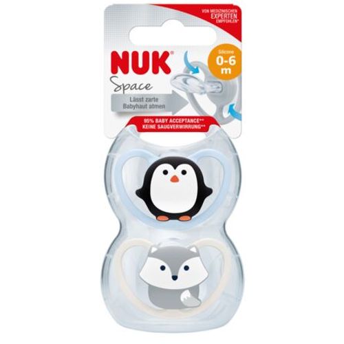 NUK duda varalica - silikon Space s1 (0-6m), 2 kom/box 10730313 slika 10