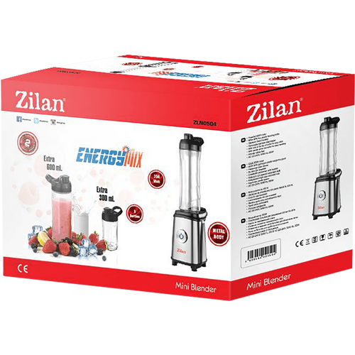 Zilan Blender, za Smothie, 350W, 3 x plastična boca - ZLN0504 slika 2