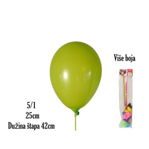 Balon + Štap 25cm 5/1 383756