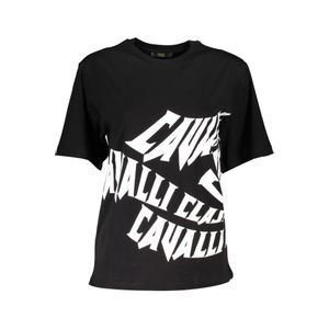 CAVALLI CLASS T-SHIRT SHORT SLEEVE WOMAN BLACK