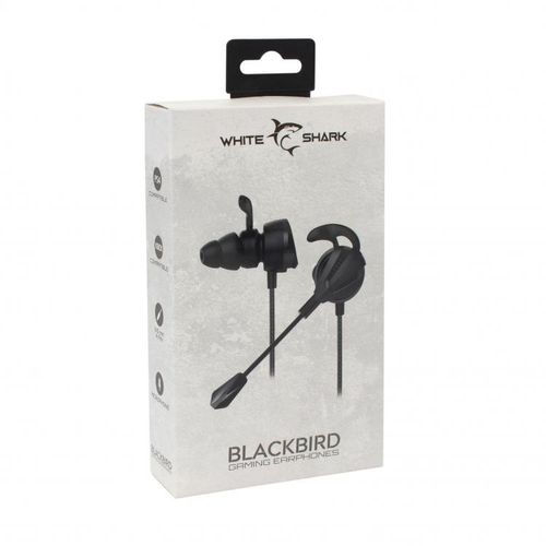 White Shark slušalice + mikrofon GE-537 BLACKBIRD crne slika 3