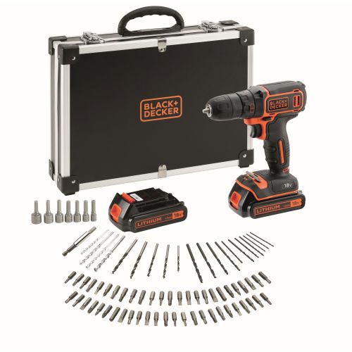 Black & Decker BDCDC18BAFC aku bušilica 18 v sa priborom  slika 1