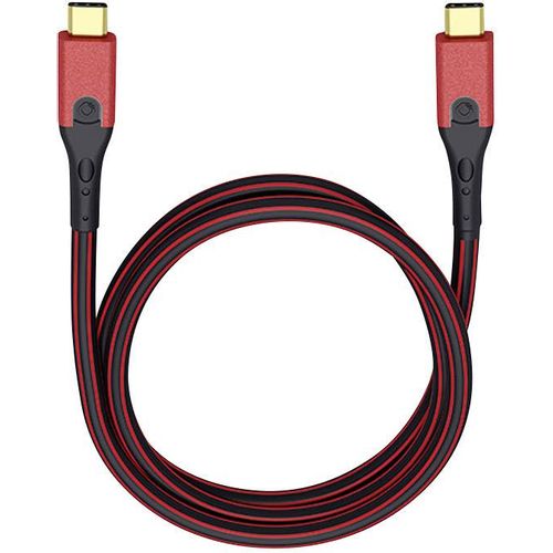 USB 3.0  [1x muški konektor USB-C® - 1x muški konektor USB-C®] 1.00 m crvena/crna pozlaćeni kontakti Oehlbach USB Evolution CC slika 3